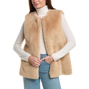 Surell Accessories Womens  Vest, Brown